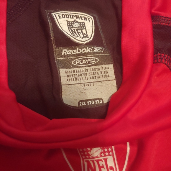 Reebok compression shirt. 2xl red & black - Picture 2 of 3